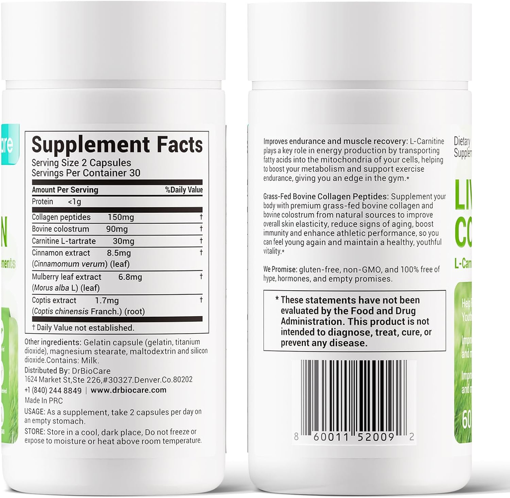 Multi Collagen Complex | 5 Types (I, II, III, V, X) | Skin, Joints, Gut & Hair | 240 Capsules