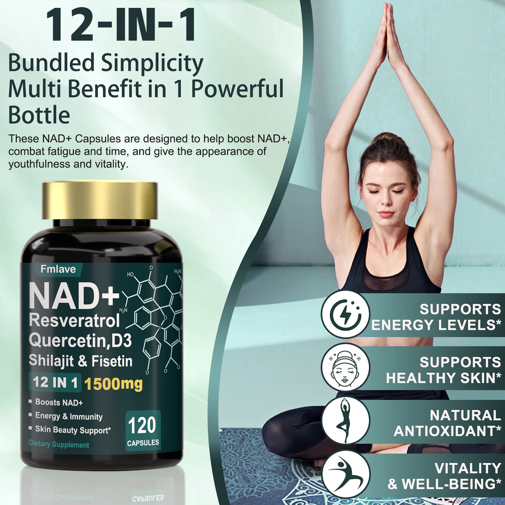 Liposomal NAD+ Ultimate 1000mg | 10-Active Phospholipid Formula for NAD+, Sirtuins & Mitochondria