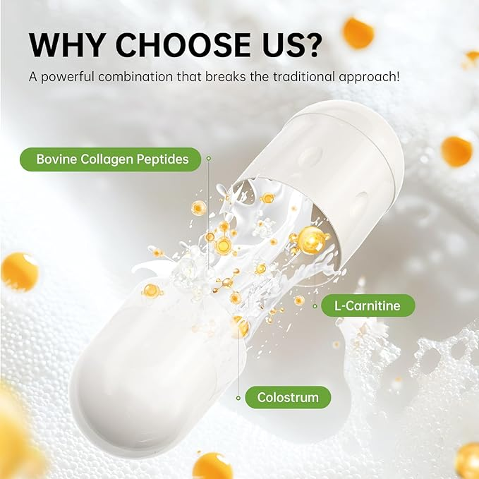 Multi Collagen Complex | 5 Types (I, II, III, V, X) | Skin, Joints, Gut & Hair | 240 Capsules