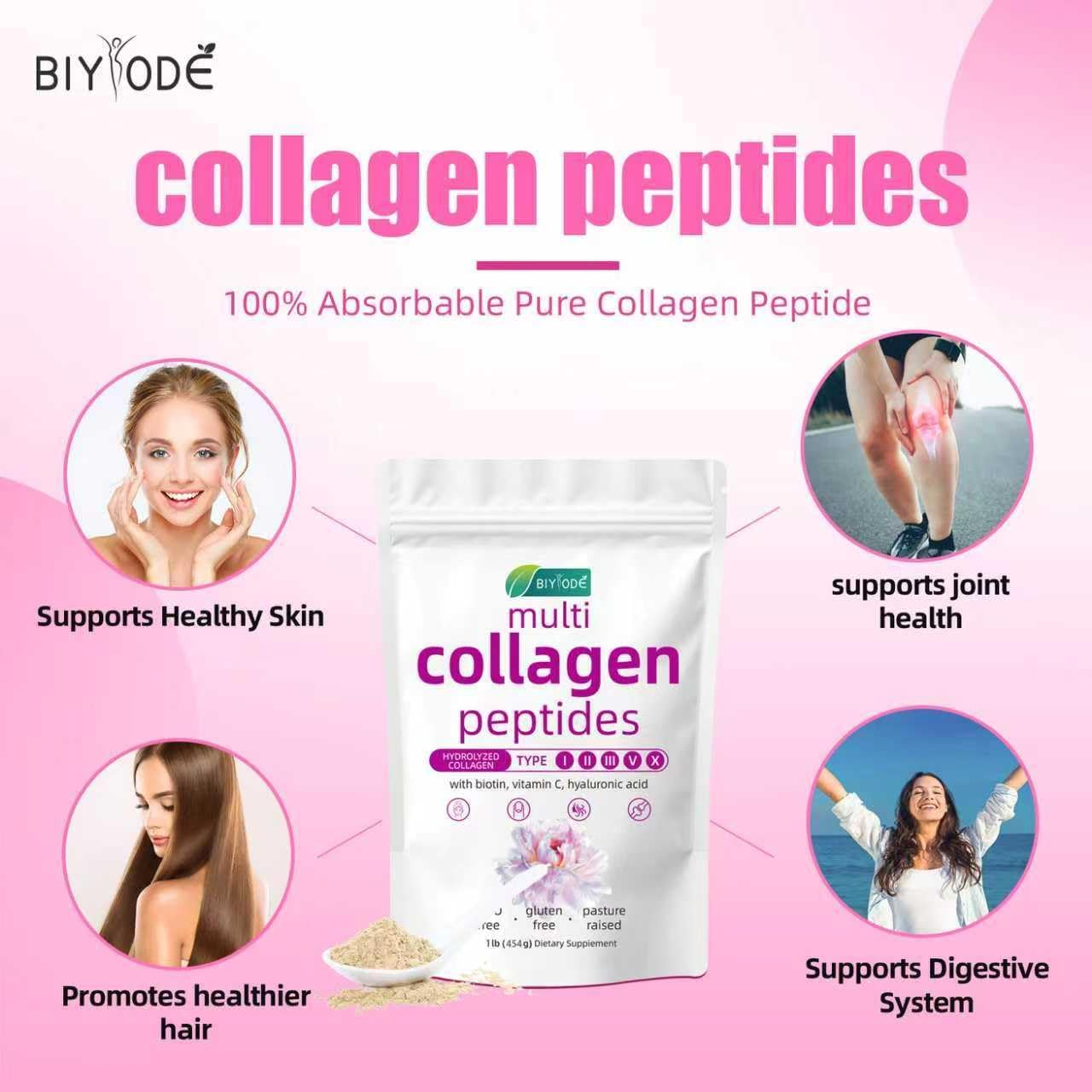 Multi Collagen Peptides Powder 1lb