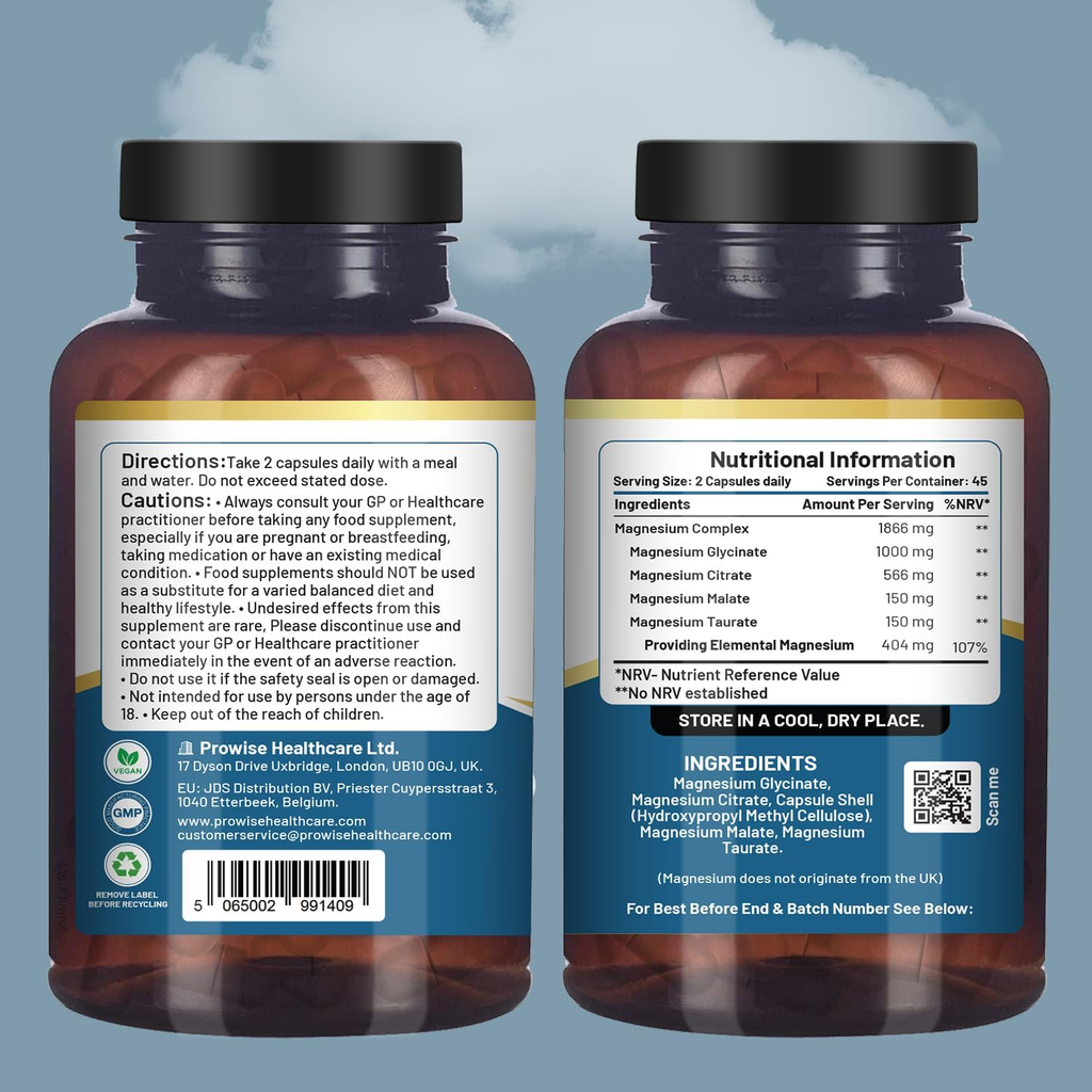 Magnesium Glycinate 400mg | TRAACS Bisglycinate for Sleep, NAD+ Methylation & Vitamin D Activation
